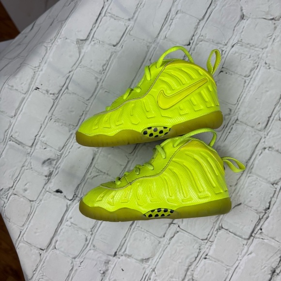 Nike Air Foamposite Little Posite Pro Volt CW1593-702 Size 6C - Picture 5 of 9